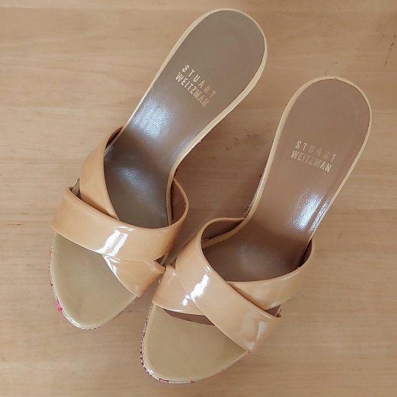 Stuart weitzman floral embroidery wedge sandals - Picture 5 of 12